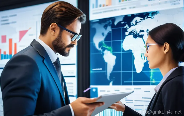 글로벌 마케팅 전략 수립 방법 - **Prompt 1: Global Market Insight and Data Discovery**
    A diverse group of modern, professional i...